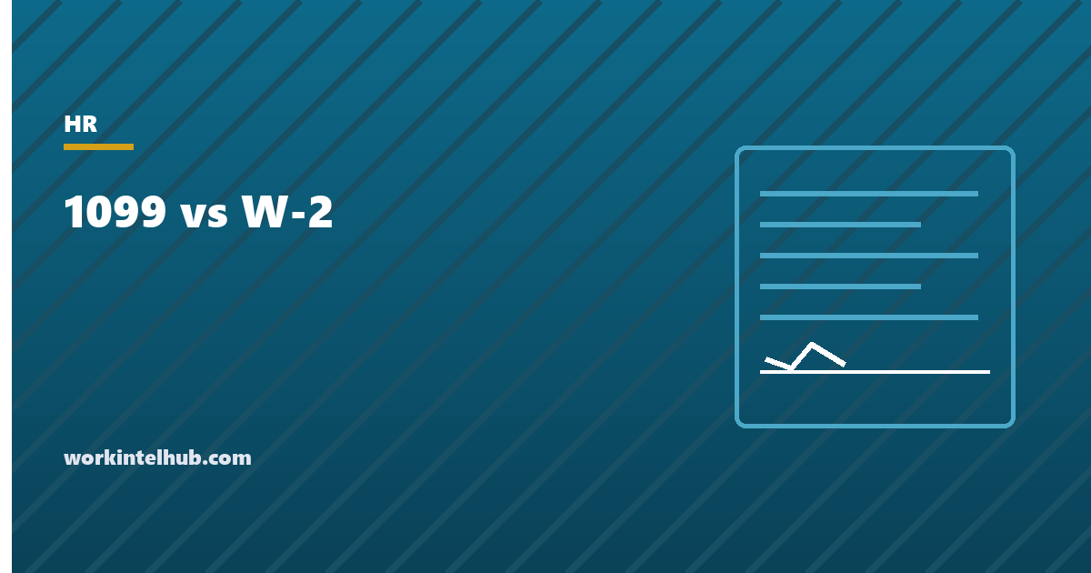 A 1099 contractor and a W-2 employee compared on tax, cost, control and benefits