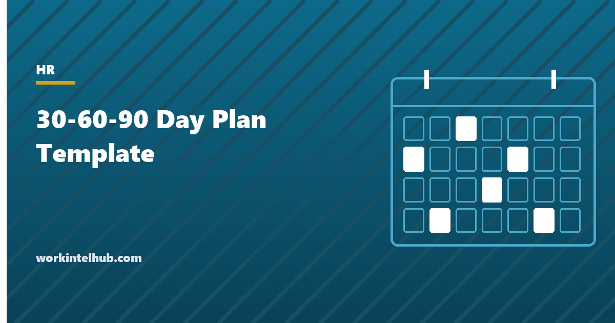 A 30-60-90 day plan with three dated phases, check-in meetings and a single day-90 outcome