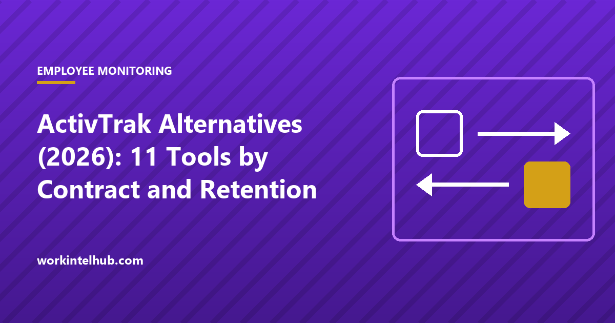ActivTrak Alternatives (2026): 11 Tools by Contract and Retention