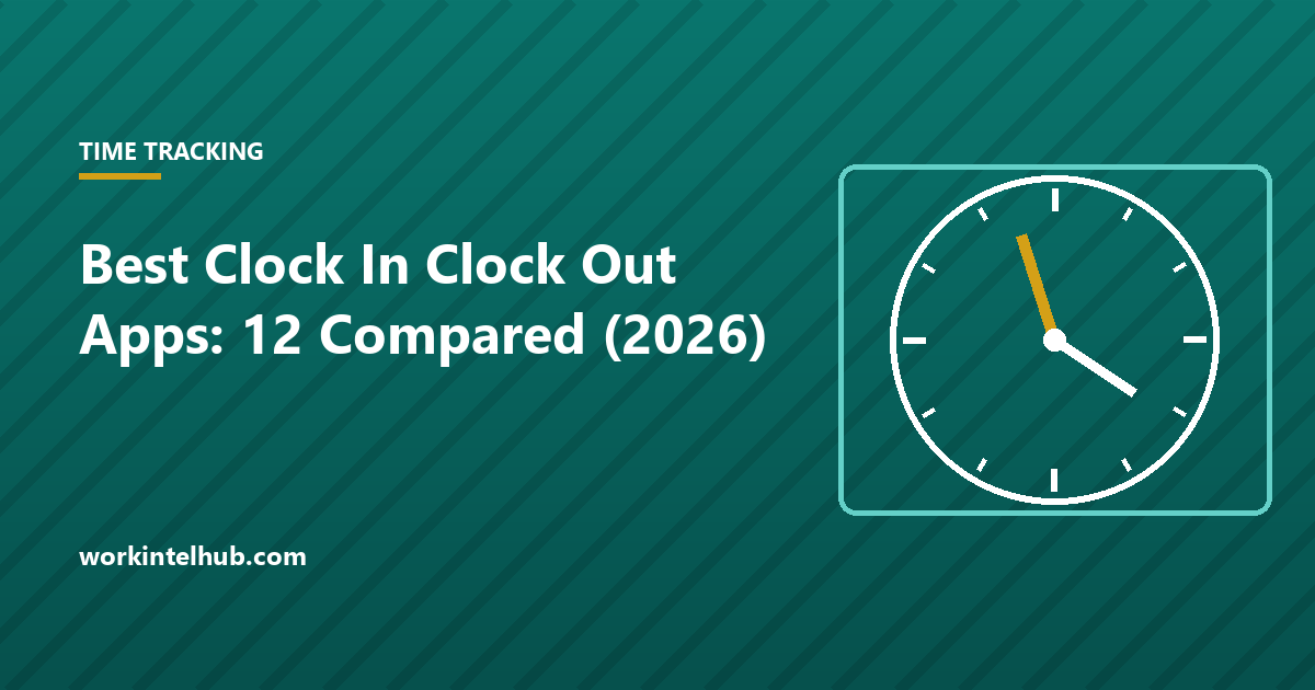 Best Clock In Clock Out Apps: 12 Compared (2026)