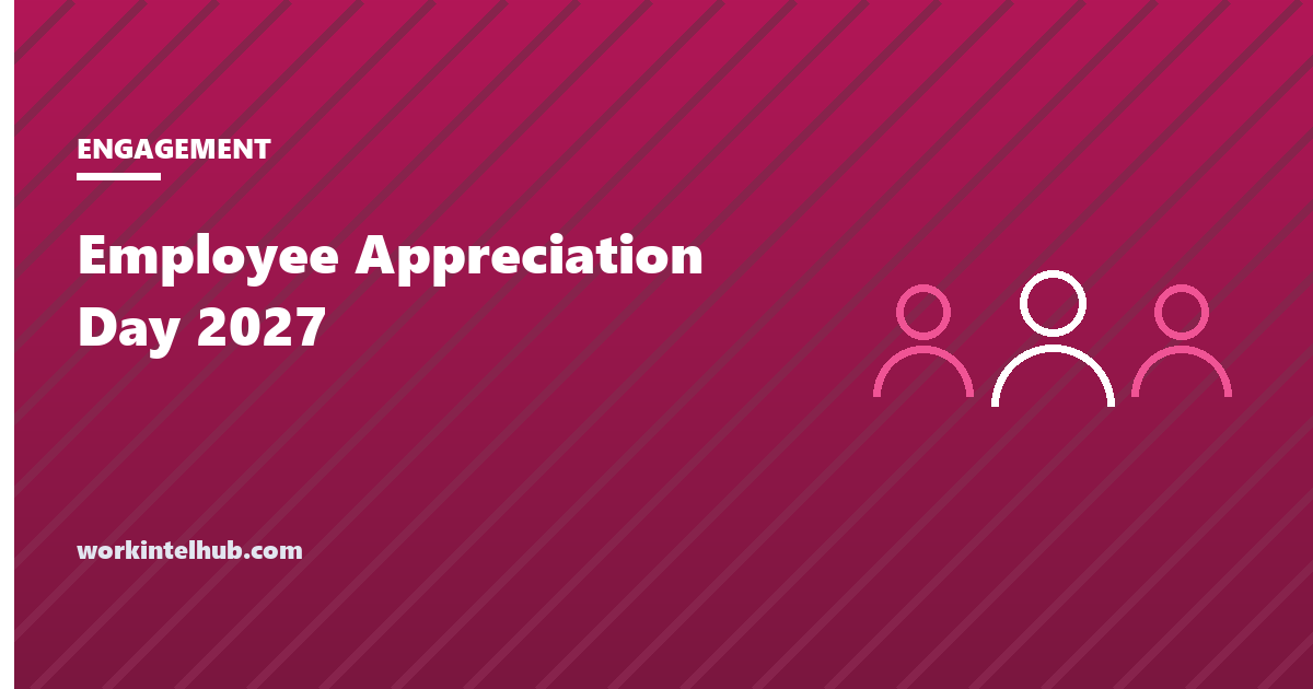 A countdown to Employee Appreciation Day 2027 with ideas filtered by budget and setting
