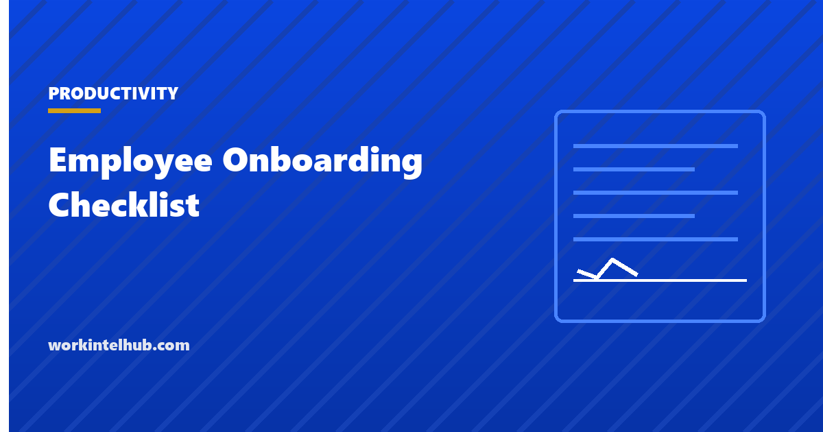 Employee Onboarding Checklist