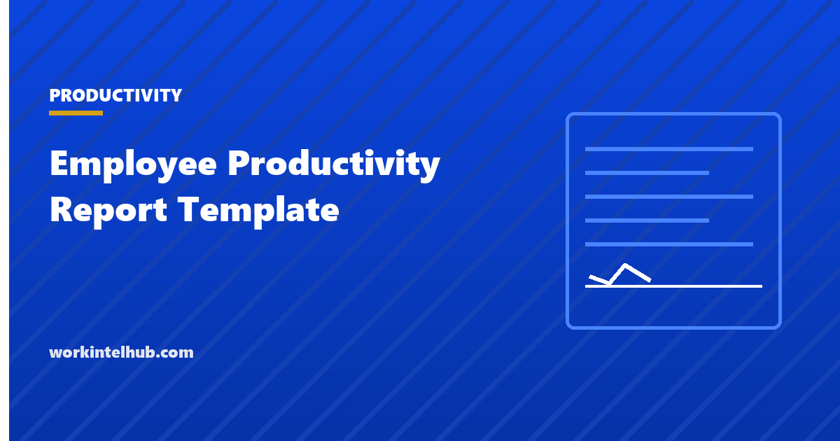 A productivity report showing outcomes and blockers rather than activity counts