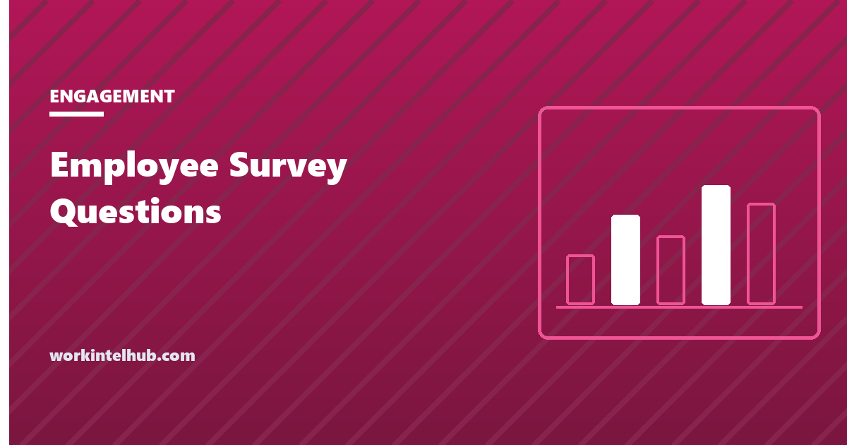 An employee survey built from rated statements for satisfaction, pulse and onboarding