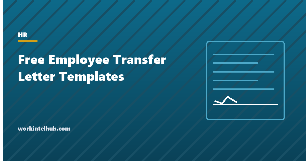 An employee transfer letter confirming the new role, department, manager, effective date and unchanged terms