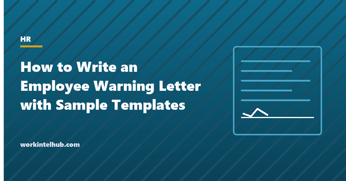 An employee warning letter with the facts, the policy breached, the expected standard, a review date and the consequences