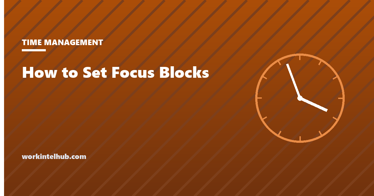 A crowded work week calendar with two protected focus blocks held open against surrounding meetings