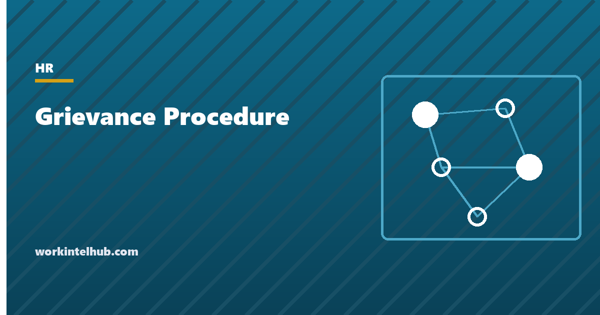 A four-step grievance procedure with response timelines and an appeal stage