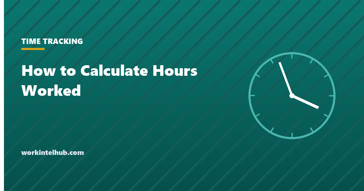 A single shift converted from clock times to decimal hours with the break removed
