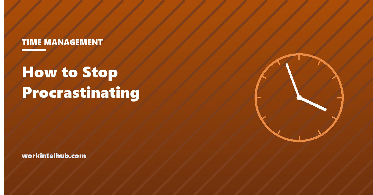 A procrastination pattern quiz with a two-minute start timer beneath it