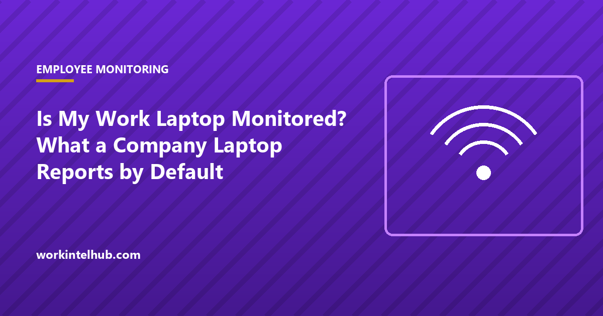 A laptop with six stacked layers labeled from management profile to monitoring agent