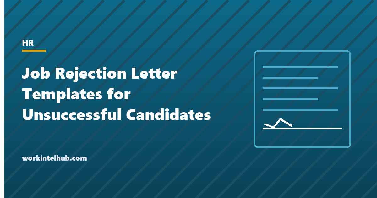 A job rejection letter thanking the candidate, stating the decision and a specific reason, and inviting future contact