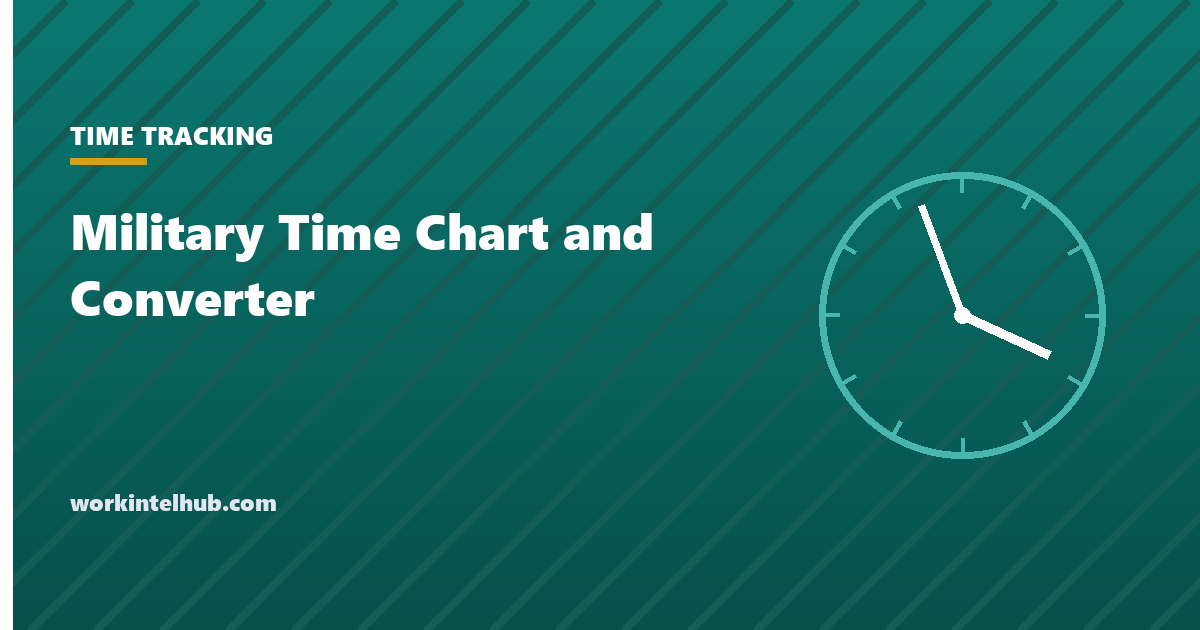 A military time conversion chart beside a converter showing 1430 as 2:30 p.m.
