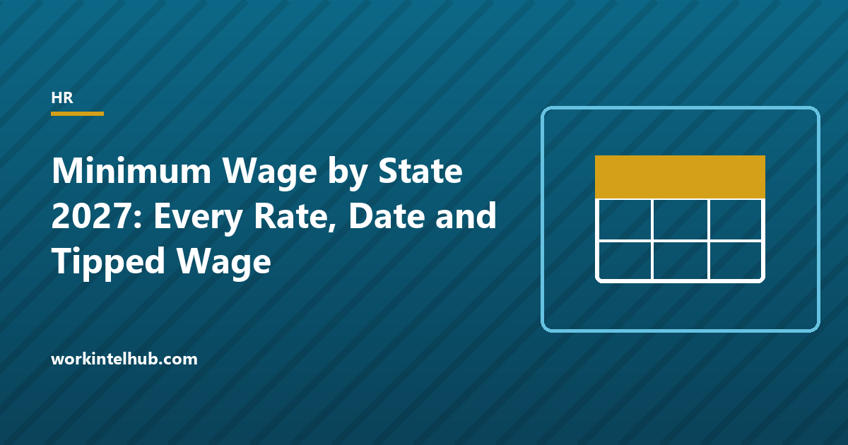 A 50-state table of 2027 minimum wage rates