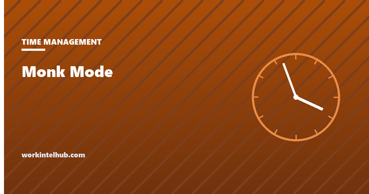 A monk mode block plan with one goal, the things switched off and a countdown timer