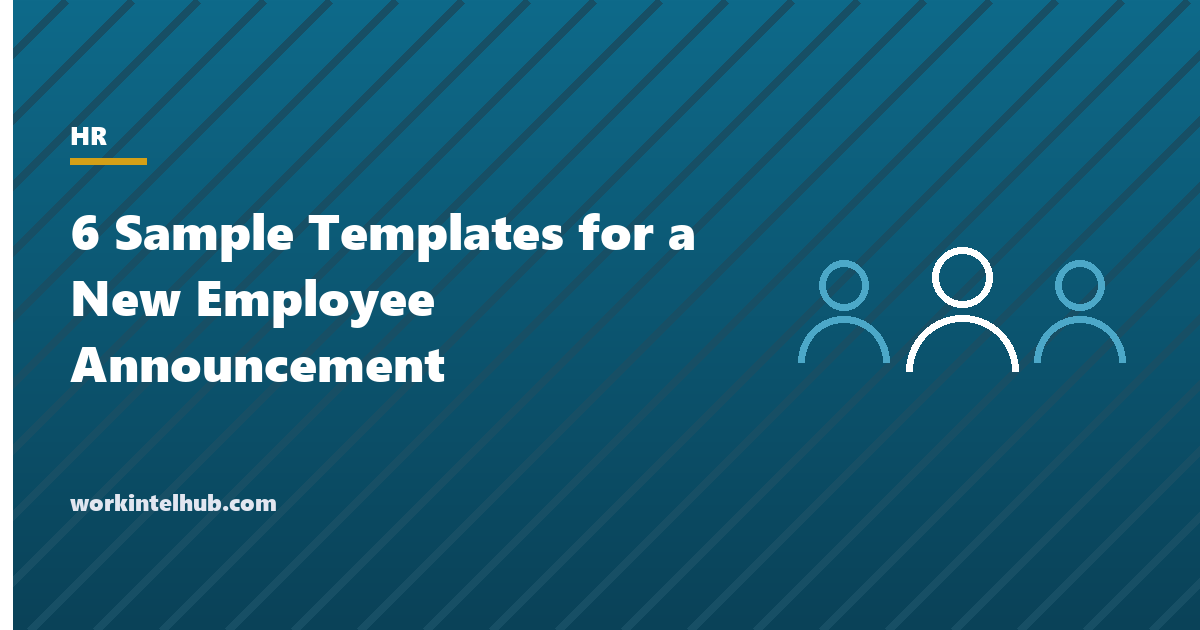 A new employee announcement email with the role, start date, manager, background and first priorities