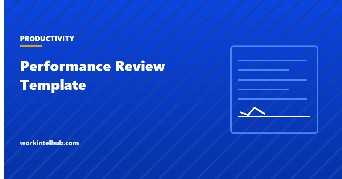 Performance Review Template