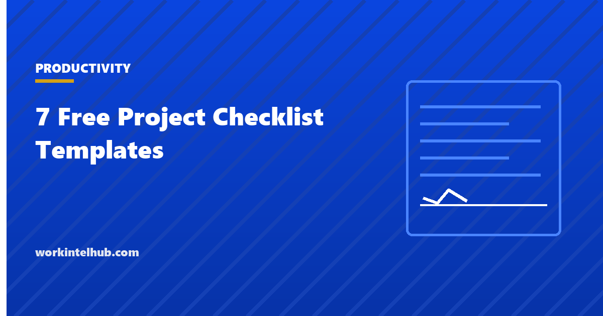 A project kickoff checklist with tick boxes, owners and dates