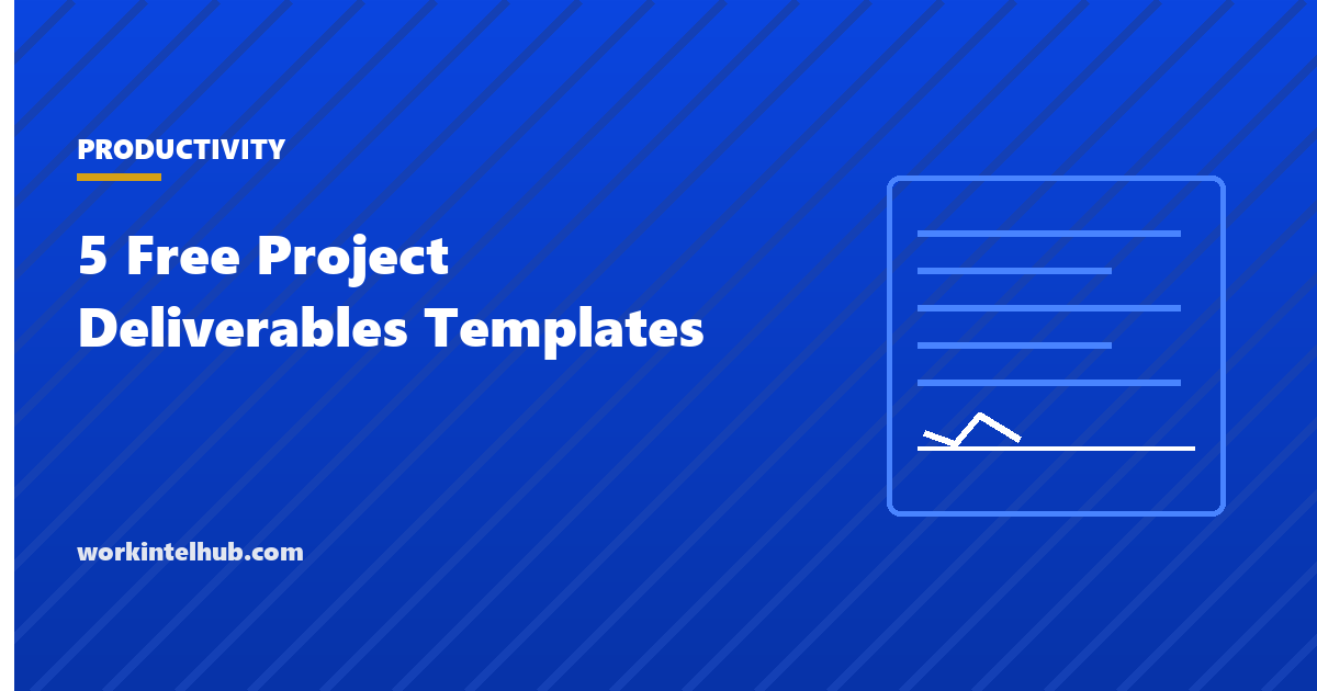 A project deliverables tracker with deliverable, owner, due date, acceptance status and sign-off