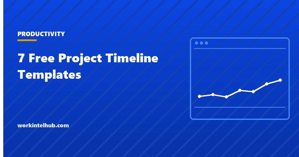 A Gantt-style project timeline with tasks down the side and weeks across the top