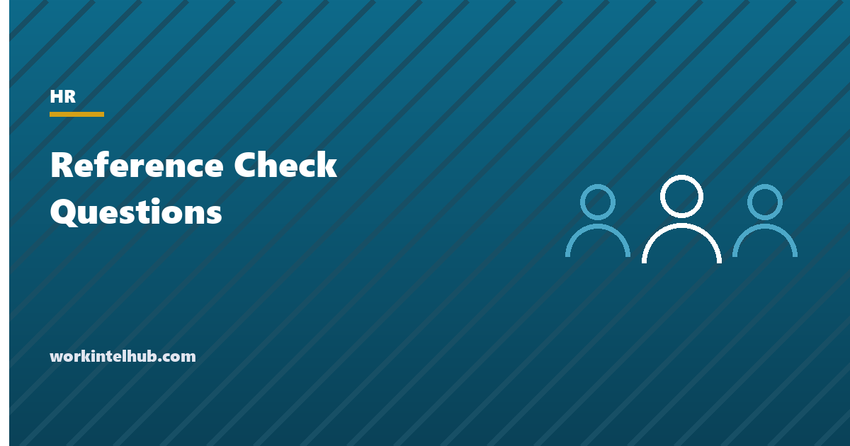 Reference Check Questions