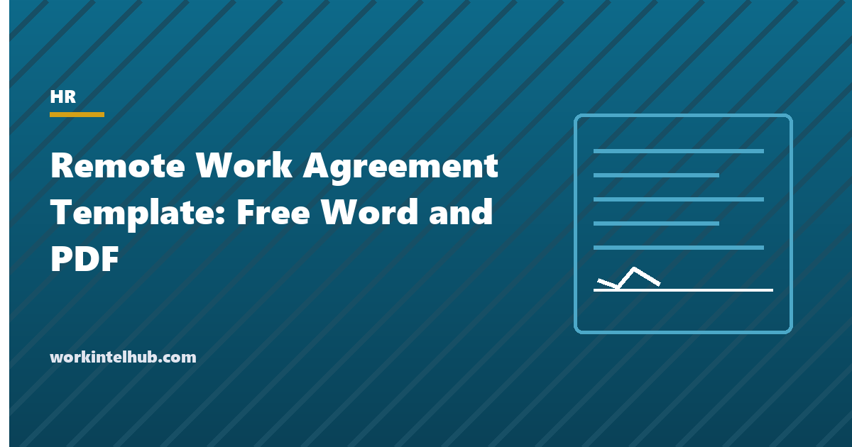 A remote work agreement with work location, schedule, equipment, expenses, security and termination clauses