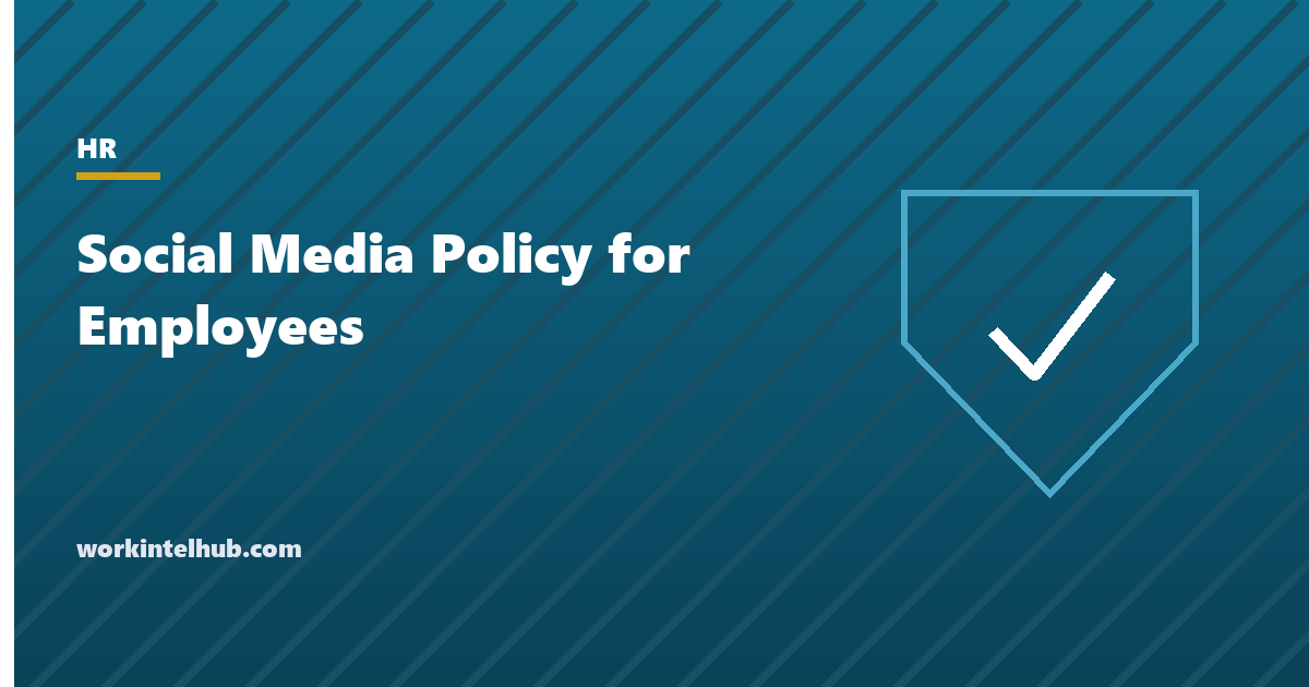 A social media policy for employees with sections on official accounts, disclosure, confidentiality and respect