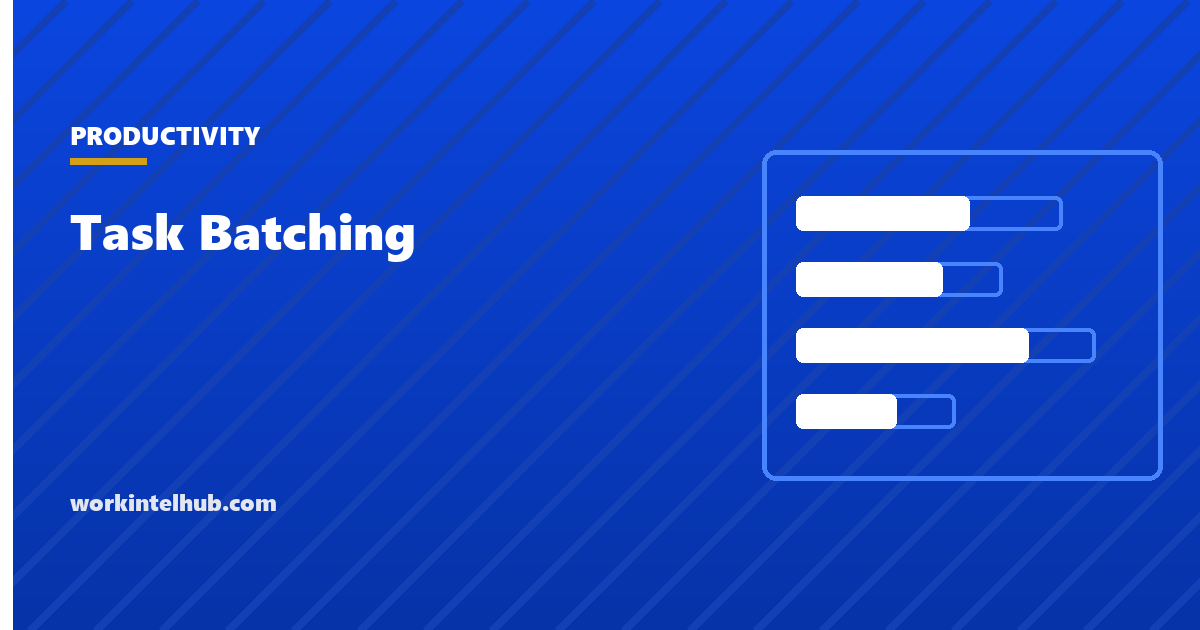 A day planned as batches of similar tasks with start times and the number of switches saved
