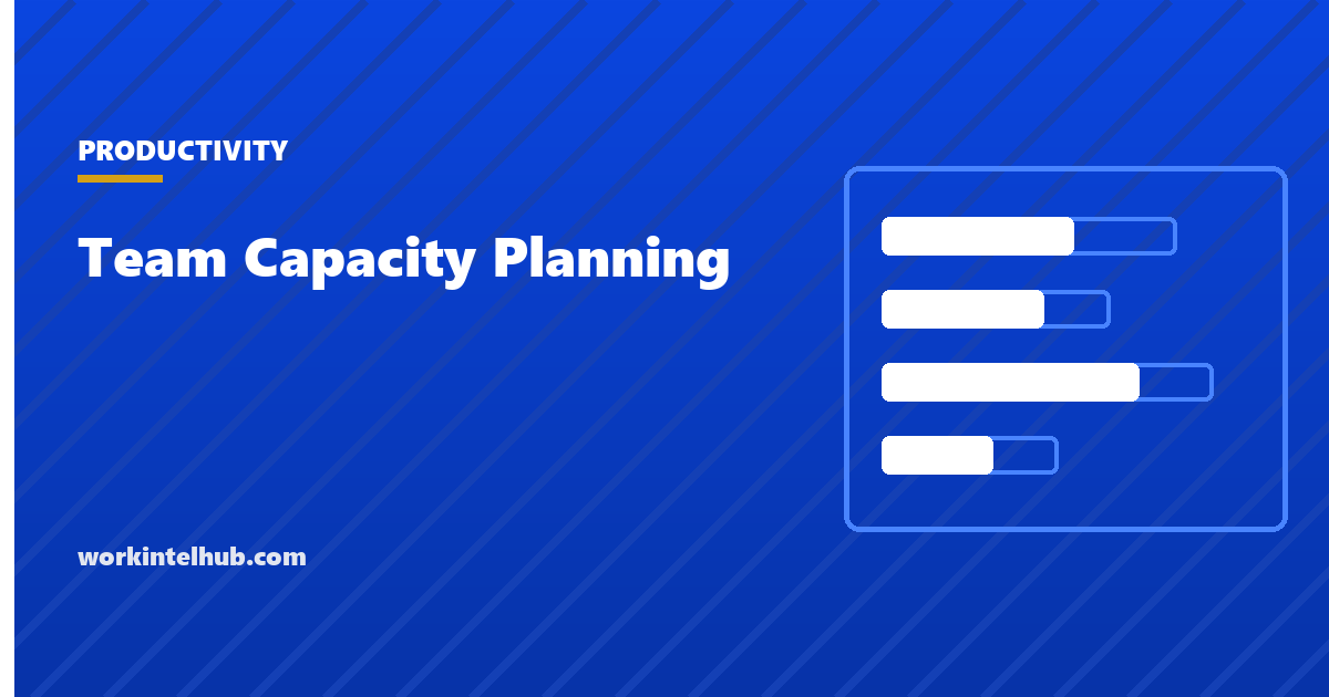 A capacity plan showing available hours after leave, support and meeting deductions