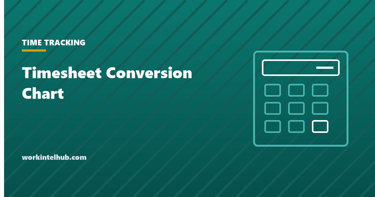 A conversion chart mapping clock minutes to decimal hours for payroll