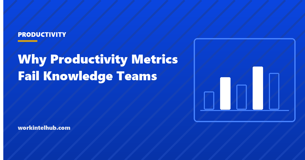 A dashboard of productivity metrics that no longer describe the knowledge work behind them