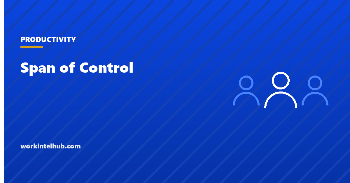 An organization chart showing how many direct reports each manager carries