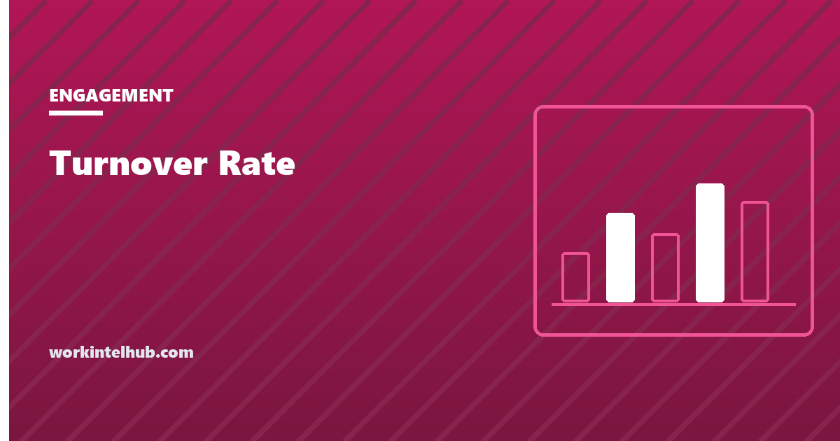 A turnover rate calculation split into voluntary and regretted departures
