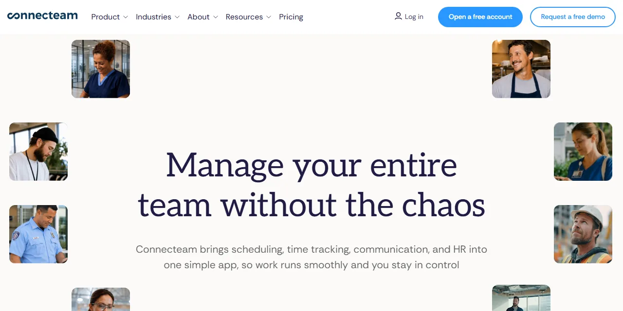 Connecteam homepage