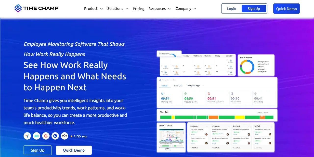 Time Champ homepage